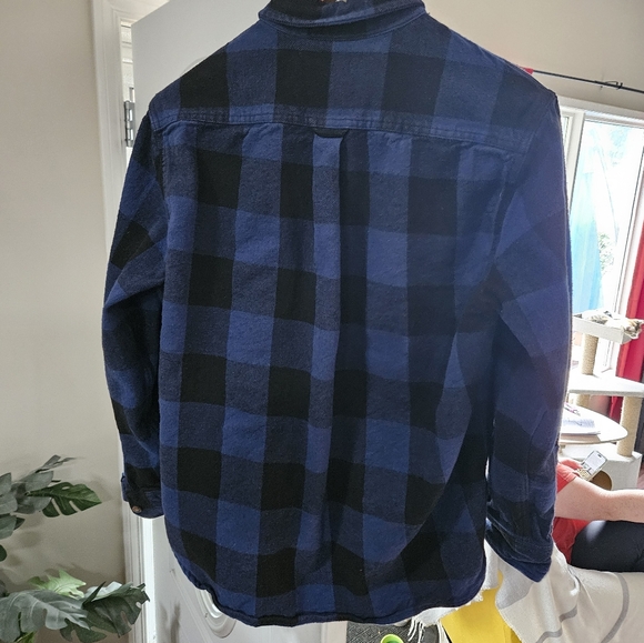 ๐3/$25๐ Jachs New York | Blue & Black Plaid Shacket/Button Up - Picture 2 of 4